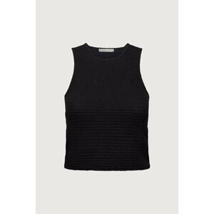 Oak + Fort Women's Sweater Vest Size S Black 100% acrylic Great Cond!